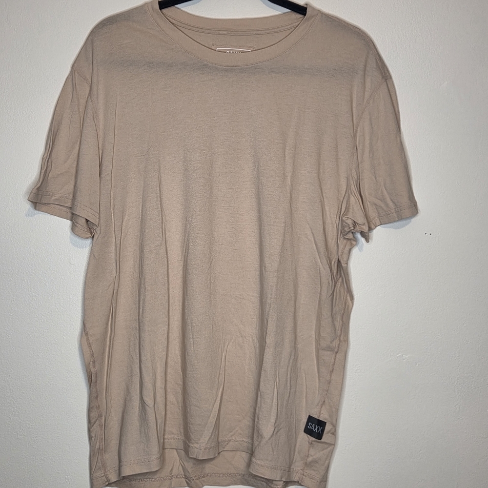 Saxx Tan Short Sleeve Tee Large